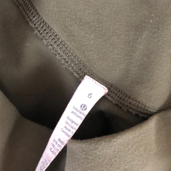 Army green lululemon leggings - Picture 4 of 5